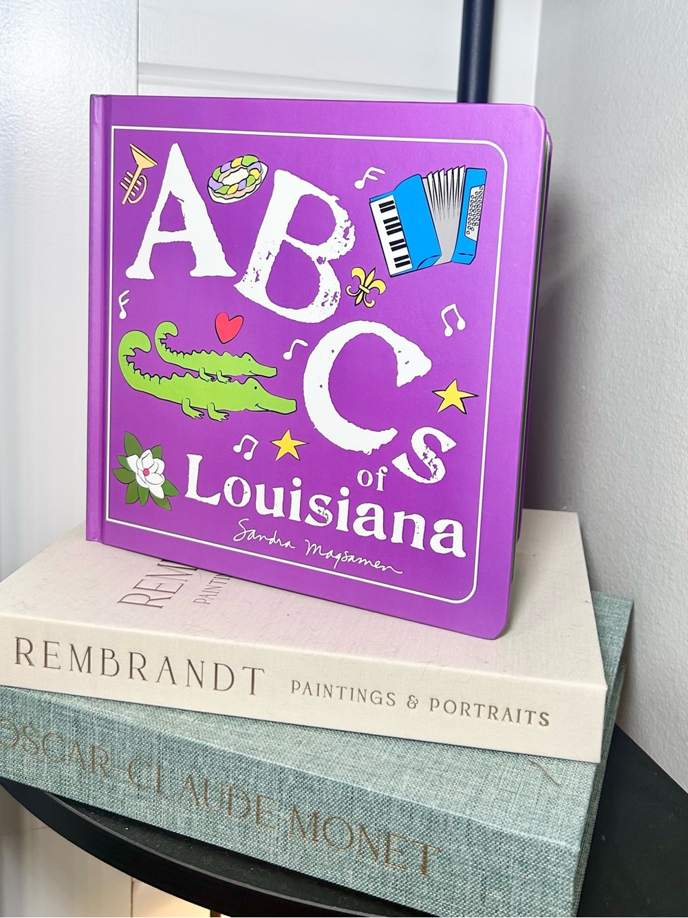 ABC of Louisiana Children's Board Book - Purple